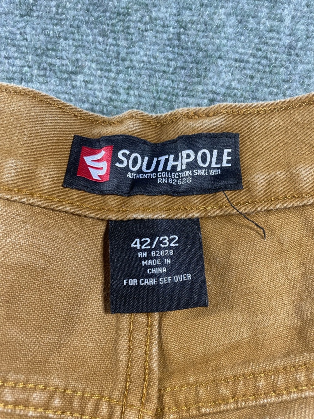 South‎ Pole Men's Tan Ribbed-Knee Chino Pants - Picture 7 of 14